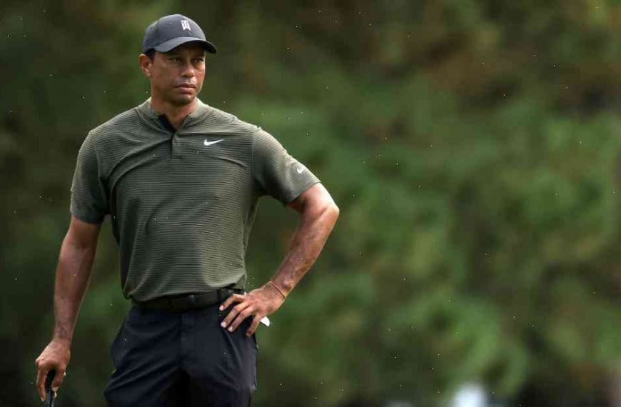 Tiger Woods posts first video of him playing golf since car accident