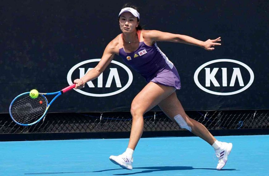 Top tennis player Peng Shuai plays with a heavy-hitting lefty vibe